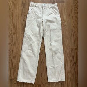 BDG Cream Denim Cargo Pants